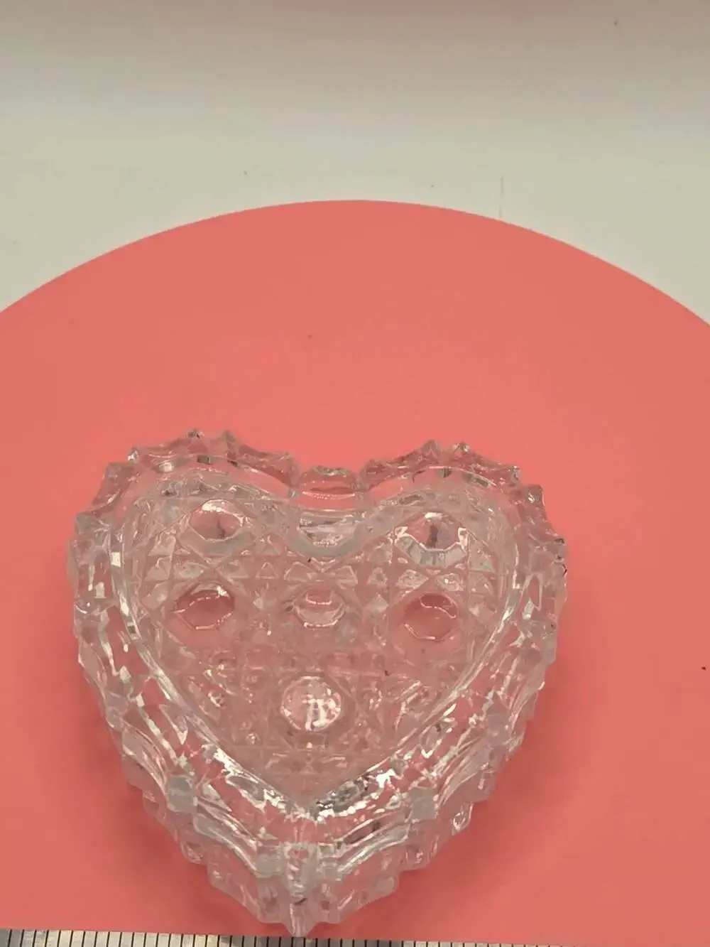 Crystal Heart Shaped Trinket Jewelry Box